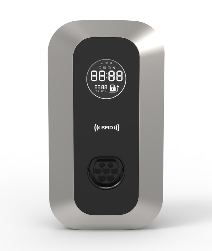 Portable 7kW AC EV Charging Station with 5m Cable and Multi Language LCD Display